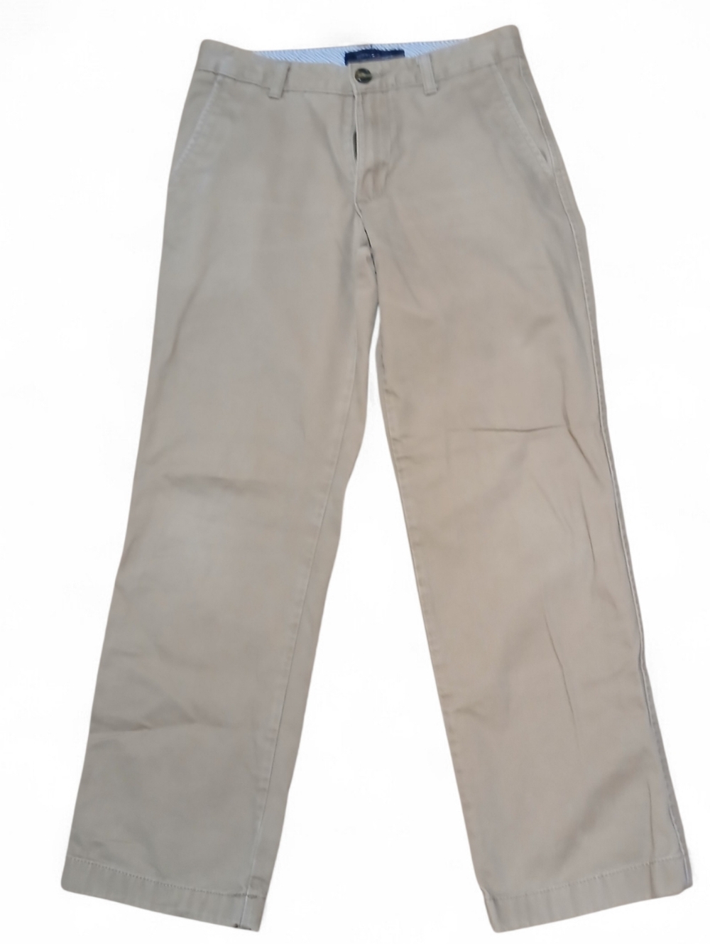 Tommy Hilfiger Size 14 Khaki Straight-Leg Chinos - Light Beige